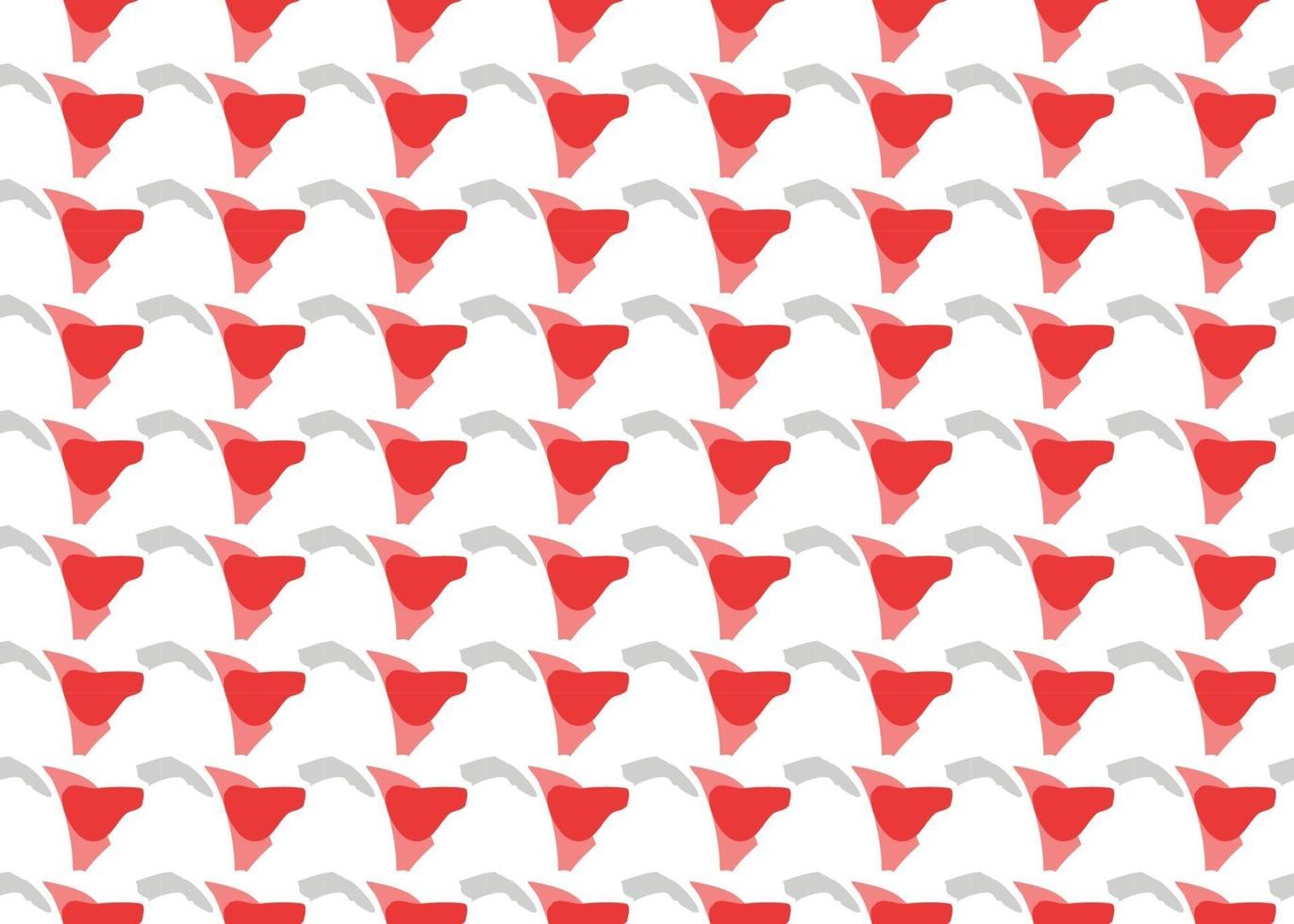 Vector texture background, seamless pattern. Hand drawn, red, grey, white colors.