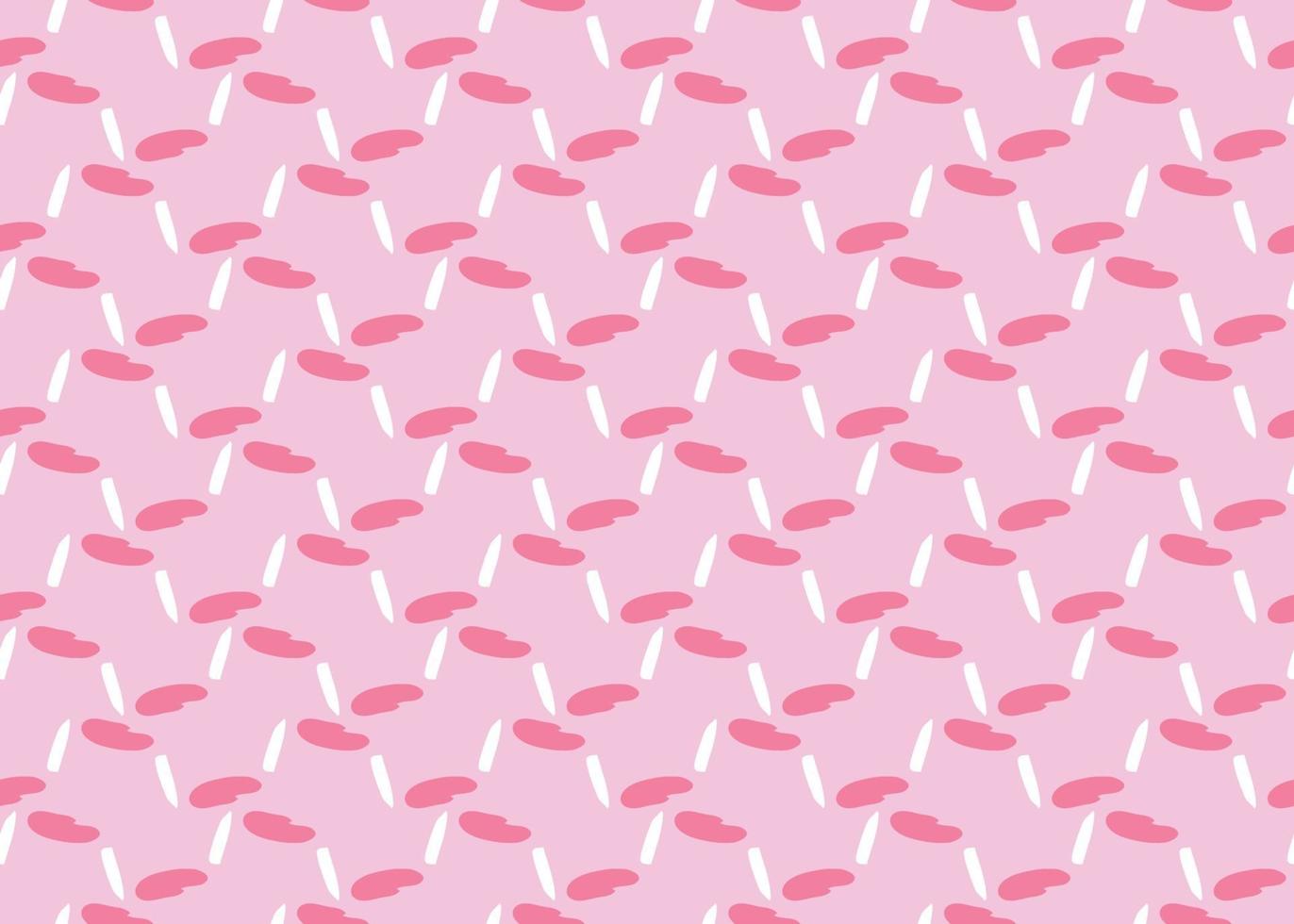 Vector texture background, seamless pattern. Hand drawn, pink, white colors.