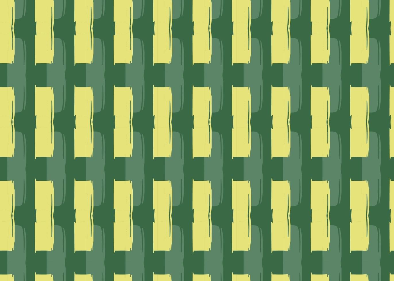 Vector texture background, seamless pattern. Hand drawn, green, yellow colors.
