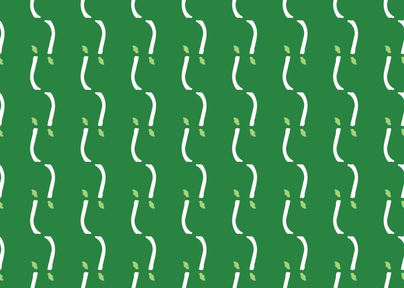 Vector texture background, seamless pattern. Hand drawn, green, white colors.