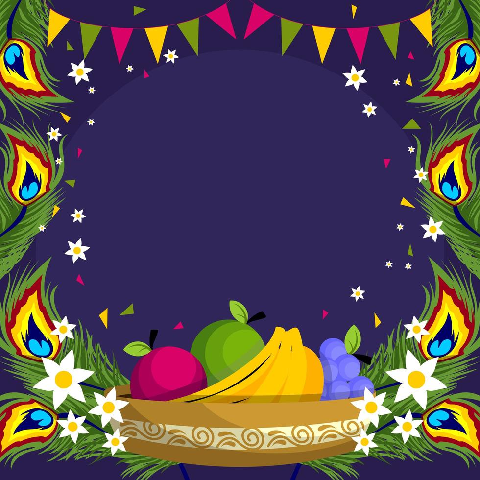 Happy Vishu Festival Background vector