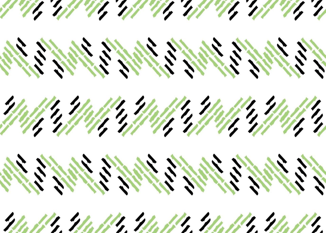Vector texture background, seamless pattern. Hand drawn, green, black, white colors.