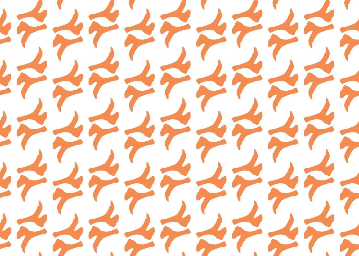 Vector texture background, seamless pattern. Hand drawn, orange, white colors.