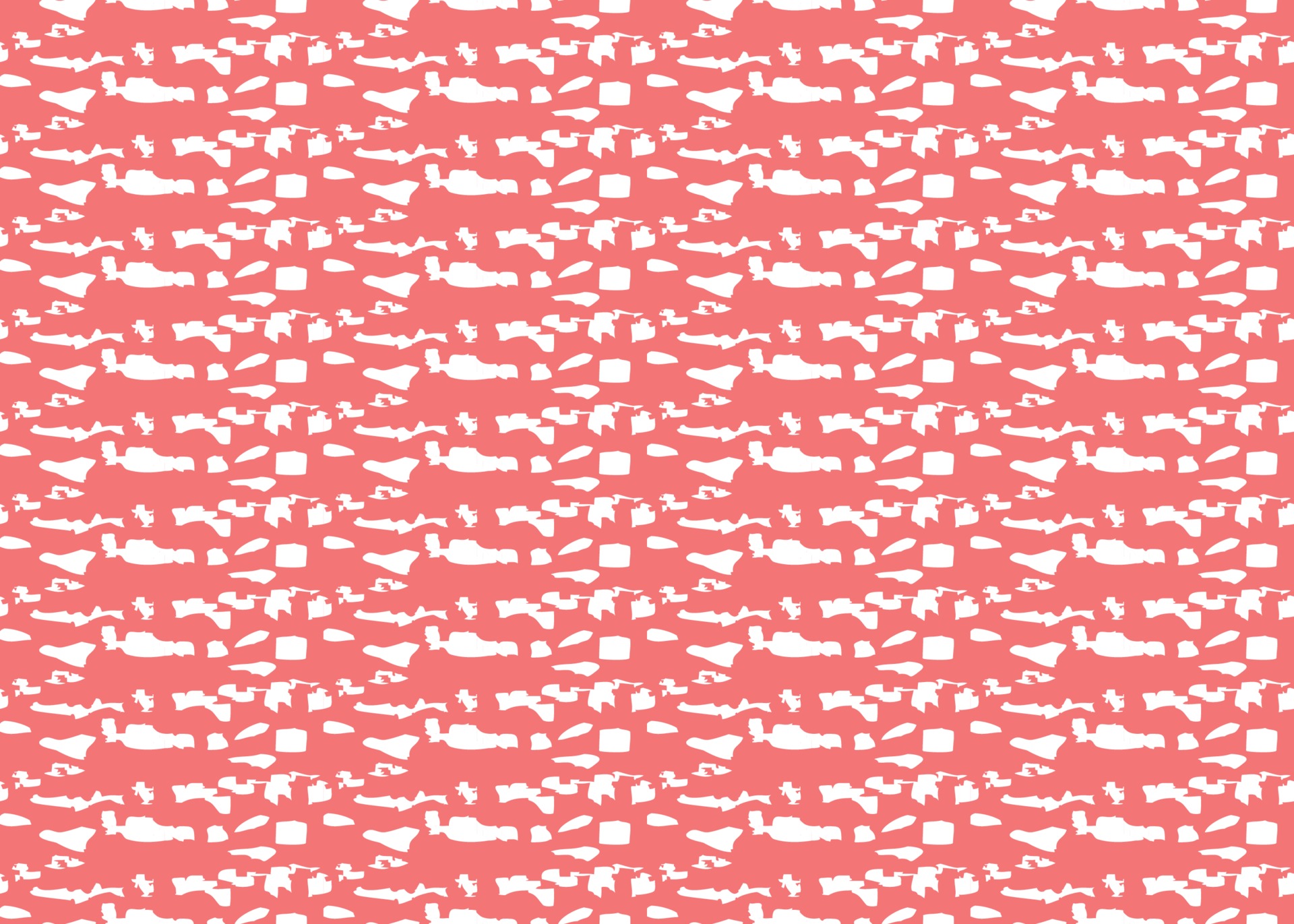 Vector texture background, seamless pattern. Hand drawn, red, white