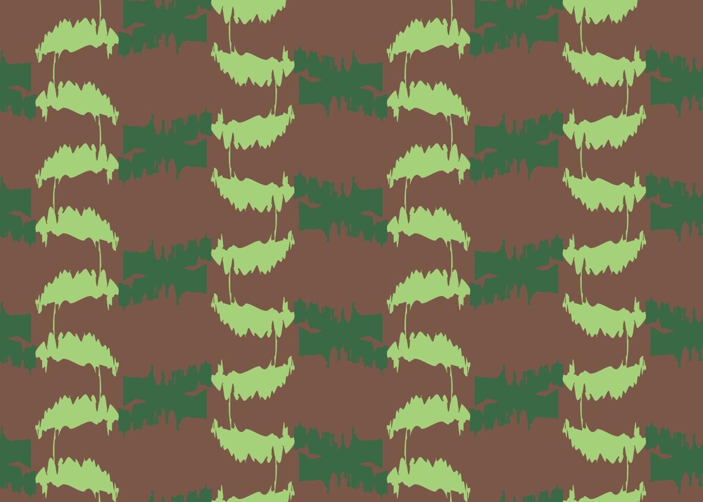 Vector texture background, seamless pattern. Hand drawn, brown, green colors.