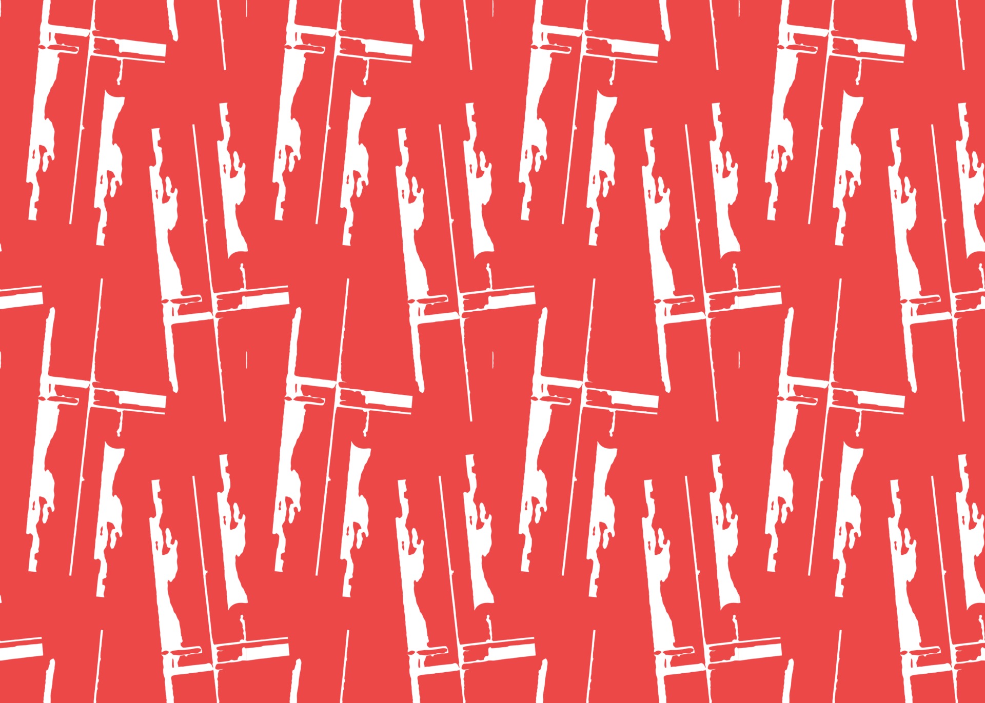 Vector texture background, seamless pattern. Hand drawn, red, white