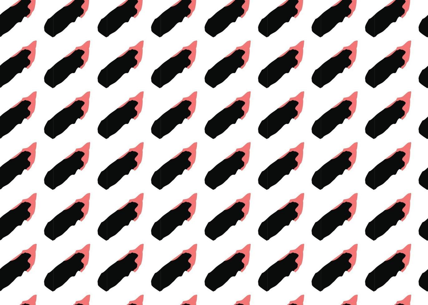 Vector texture background, seamless pattern. Hand drawn, black, red, white colors.