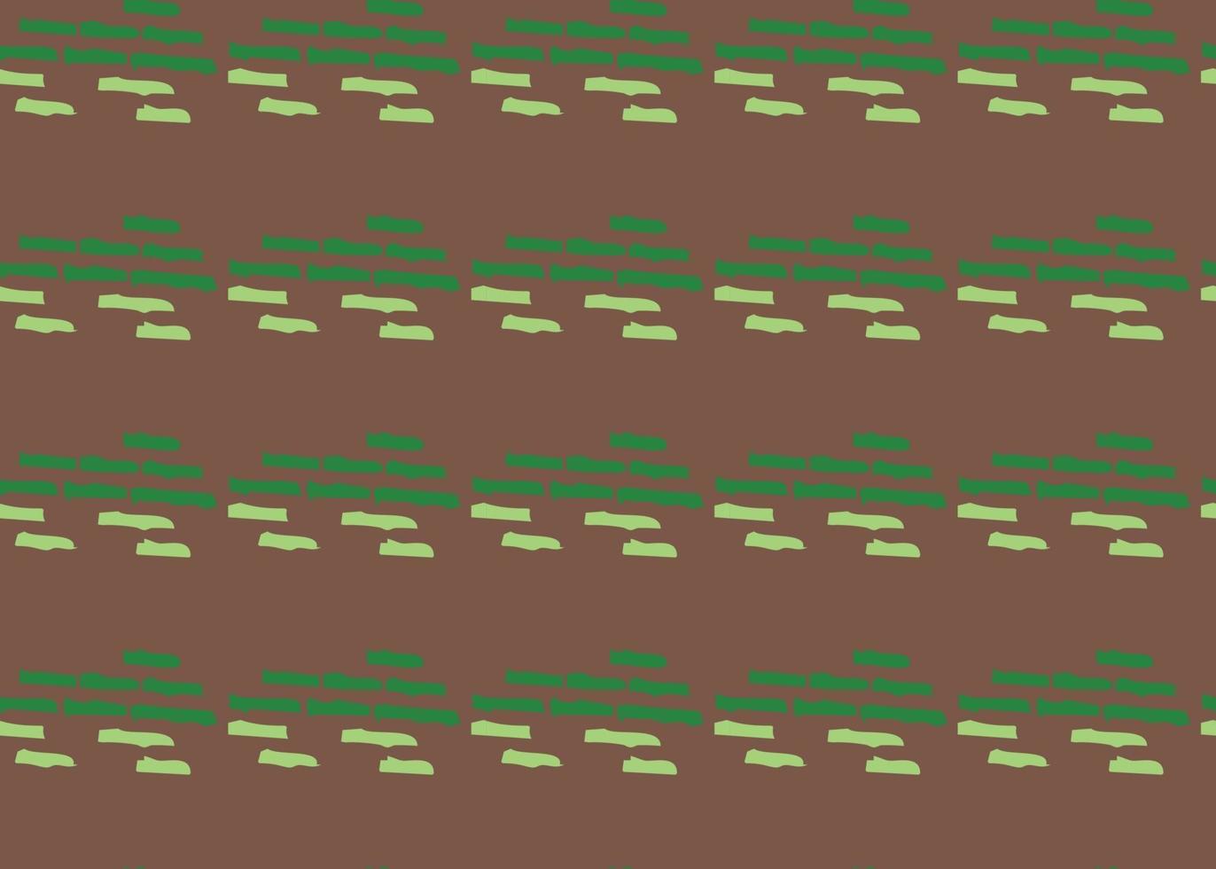 Vector texture background, seamless pattern. Hand drawn, brown, green colors.