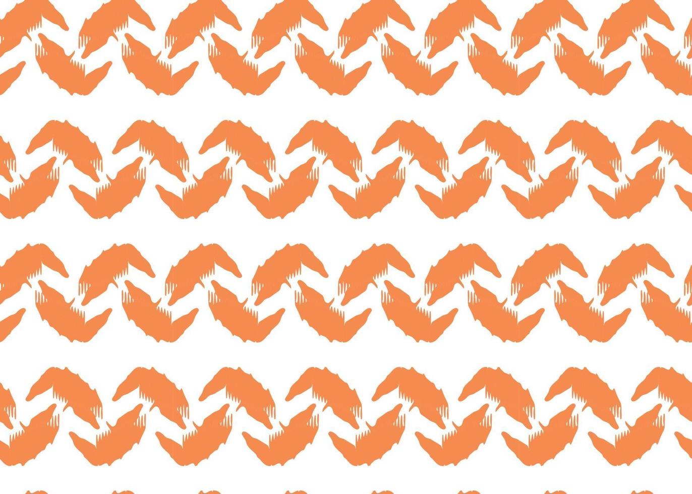 Vector texture background, seamless pattern. Hand drawn, orange, white colors.