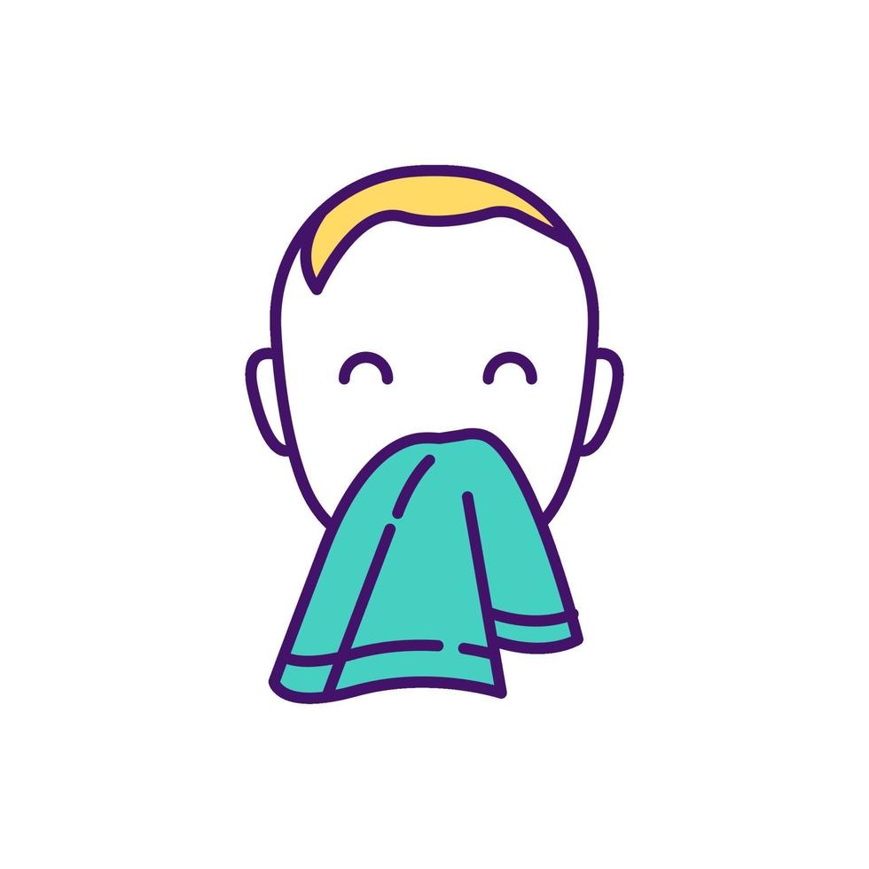 Care about child RGB color icon vector