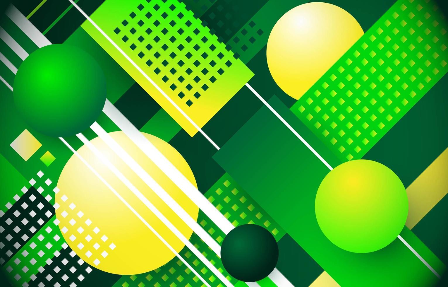 Geometric Green Background vector