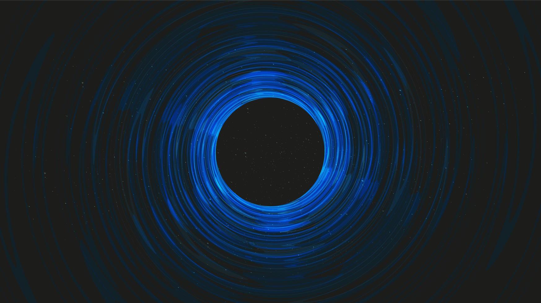 Modern Dark Black Hole on Galaxy Background vector