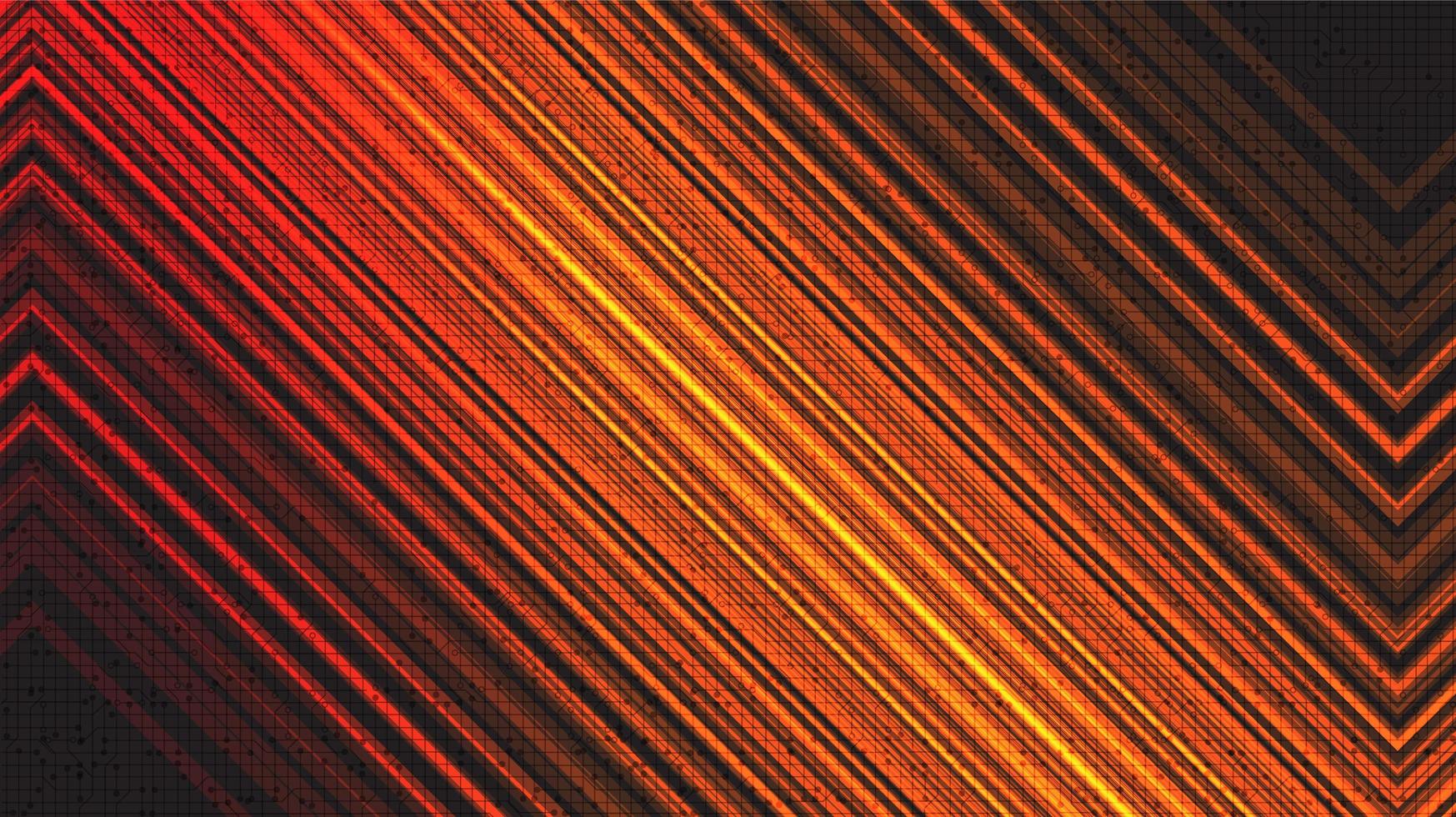 Orange Speed line Technology Background vector