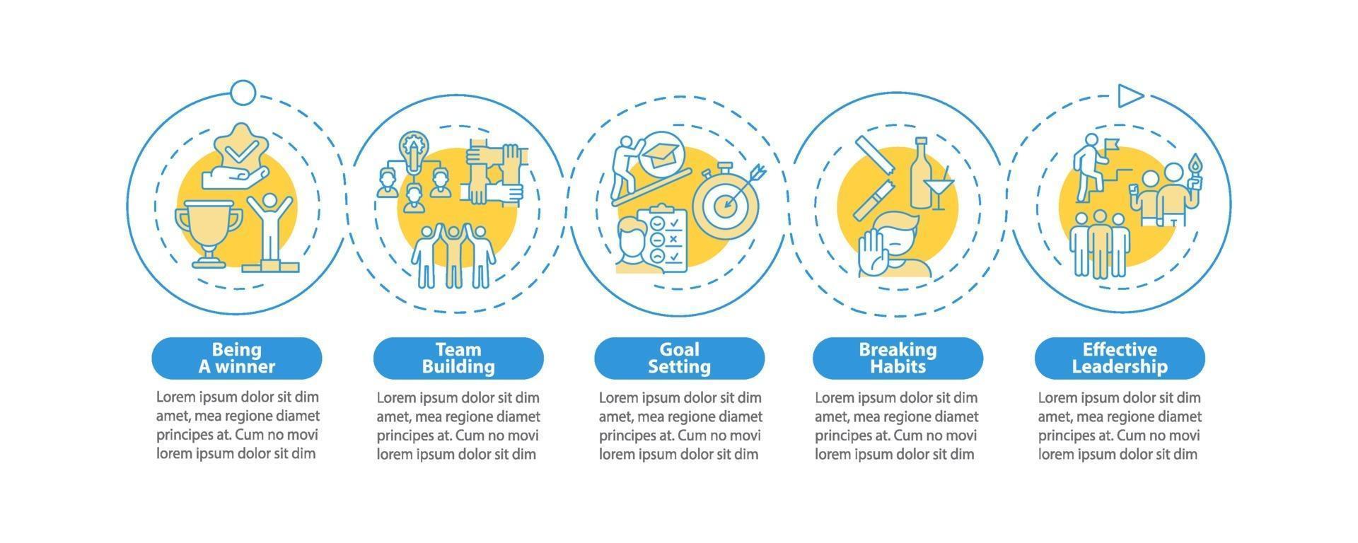 Mentoring vector infographic template