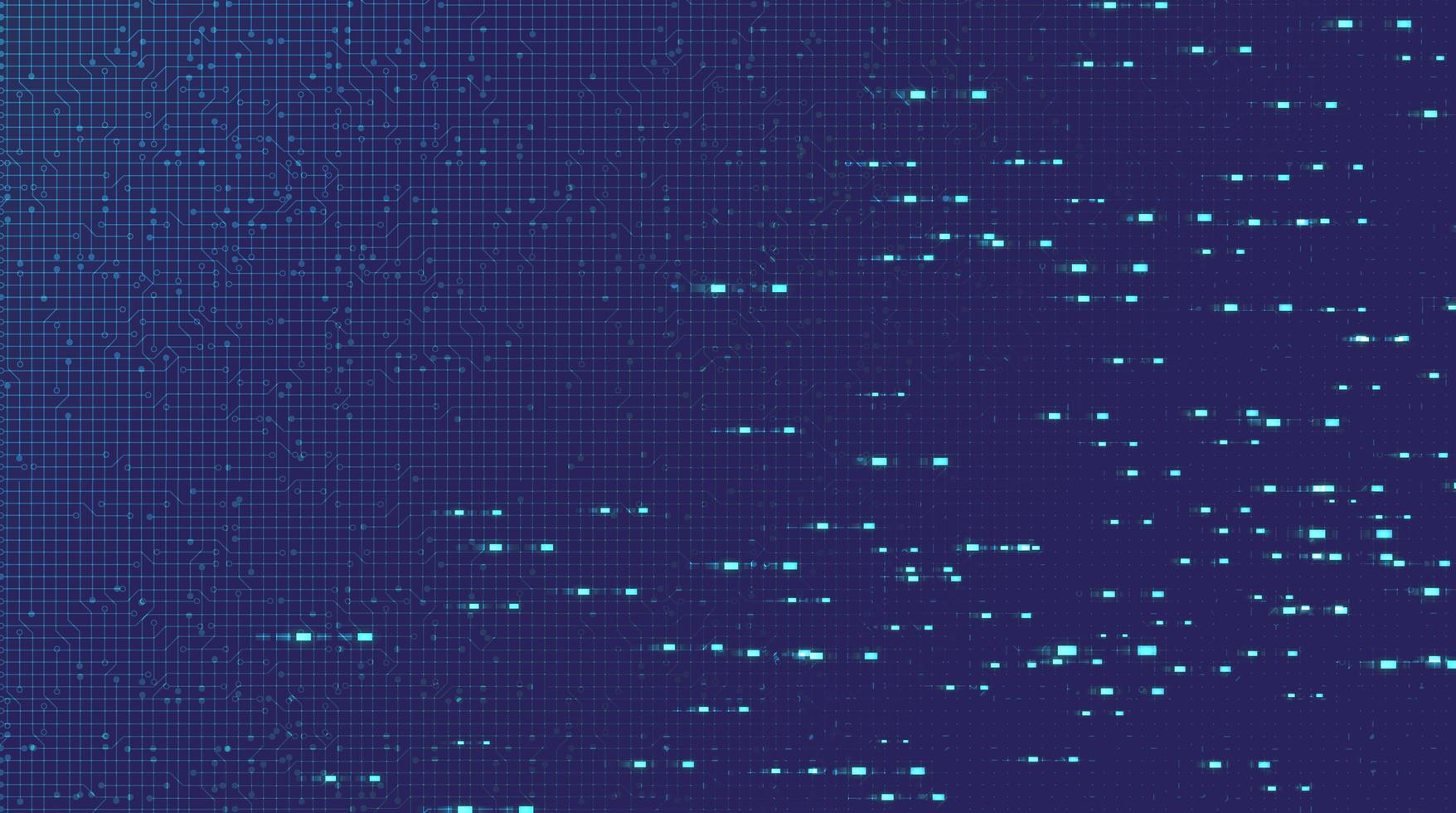 fondo de tecnología de microchip de circuito electrónico de luz púrpura vector