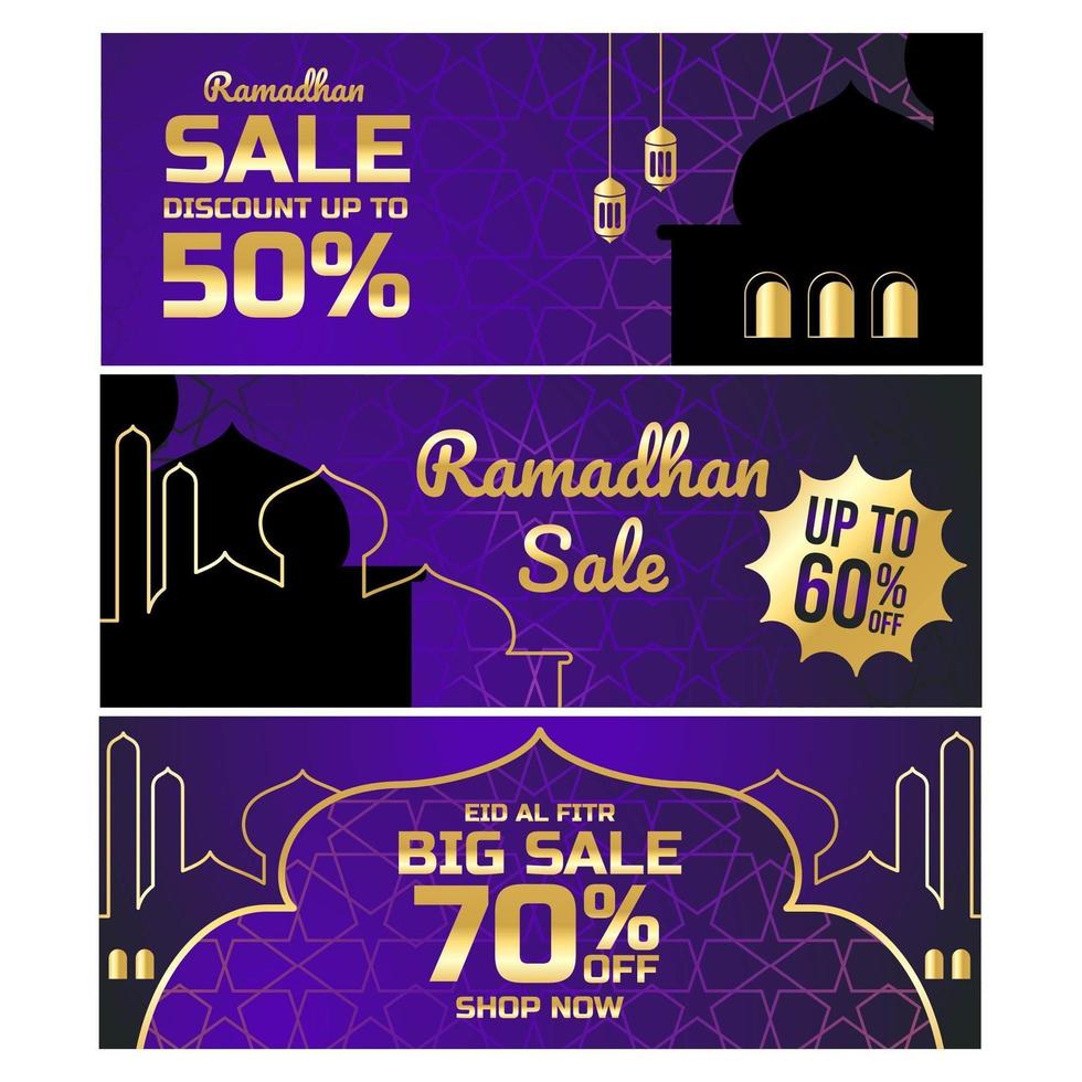 Ramadhan Sale Banner vector