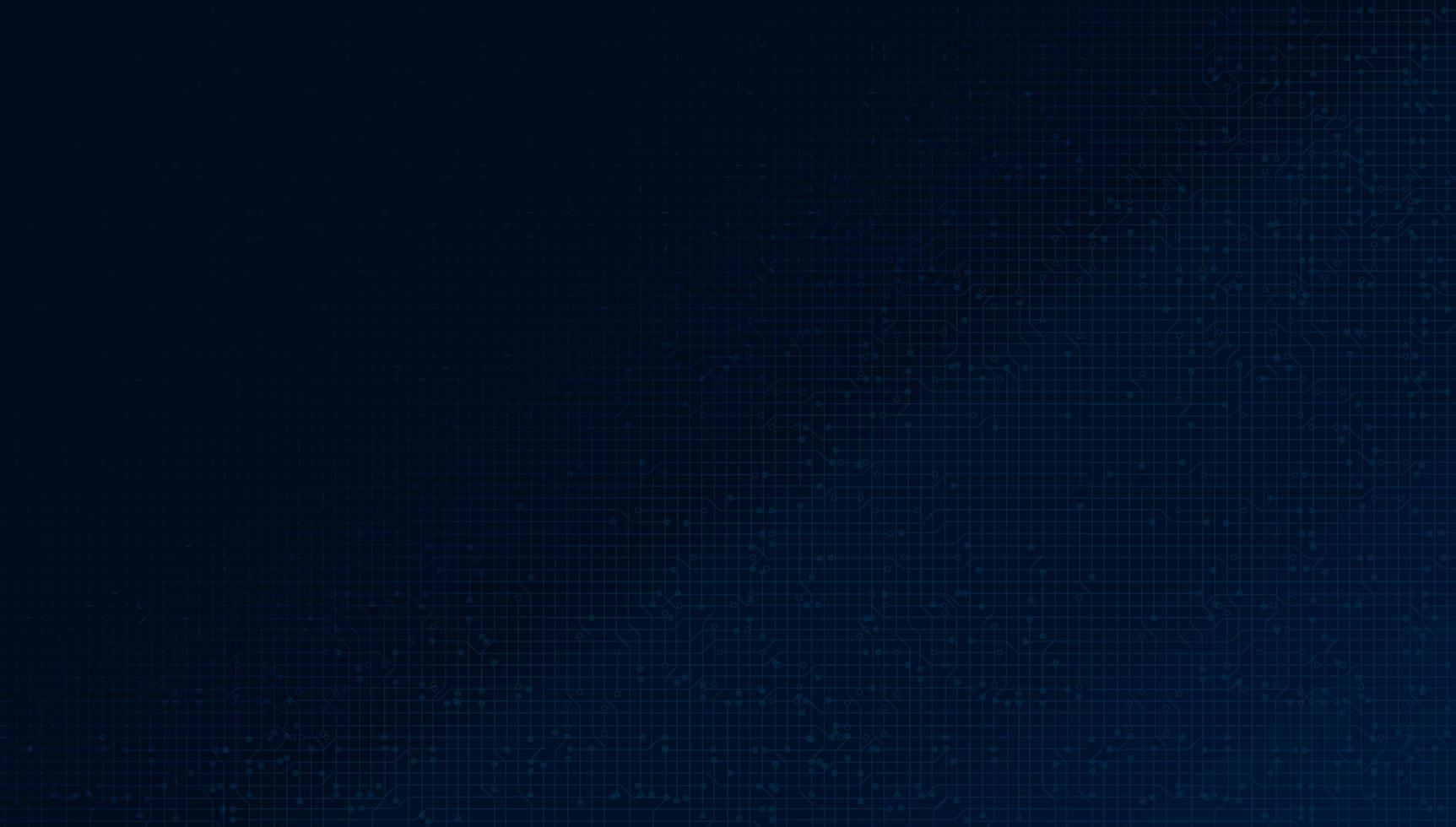 Dark Blue Circuit Microchip on Technology Background vector