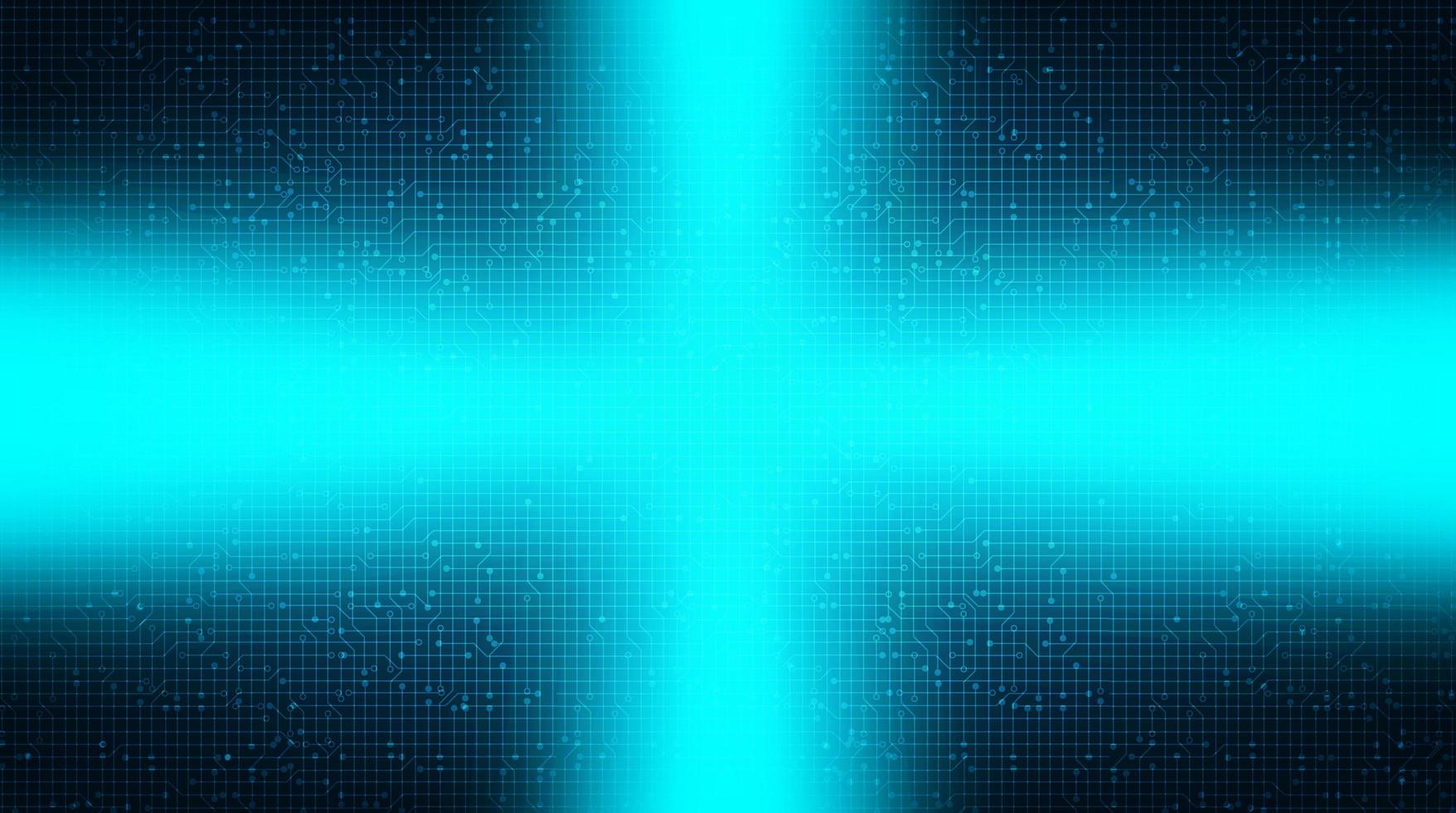 Light Circuit Microchip on Technology Background vector
