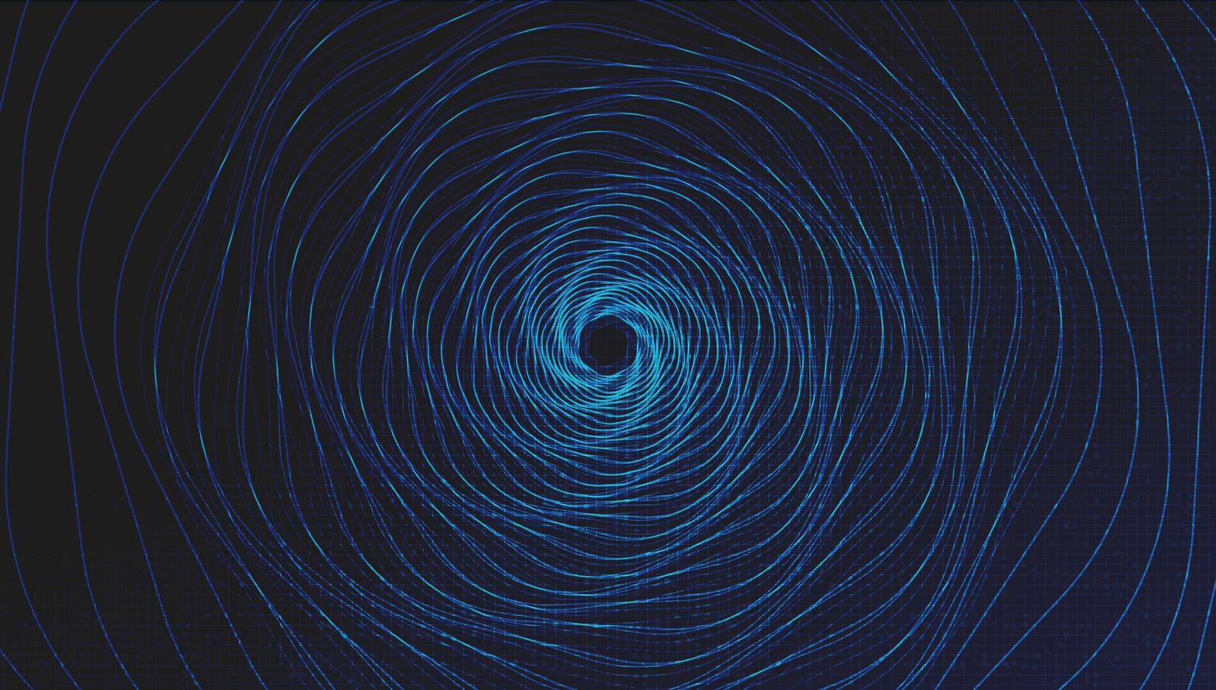 Teleport Warp Spiral Technology on Light Blue Background vector
