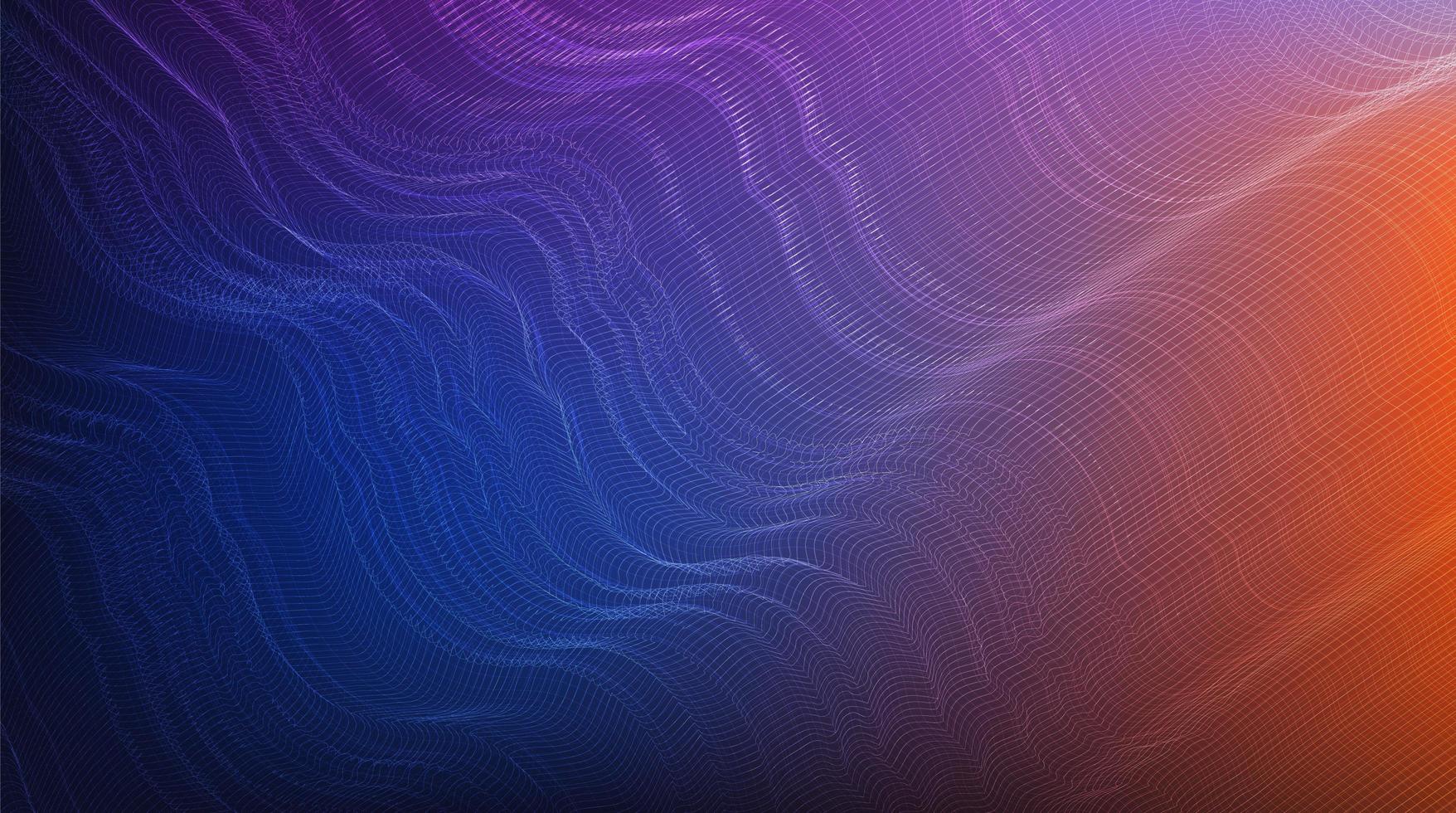 Colorful Digital Sound Wave Background vector