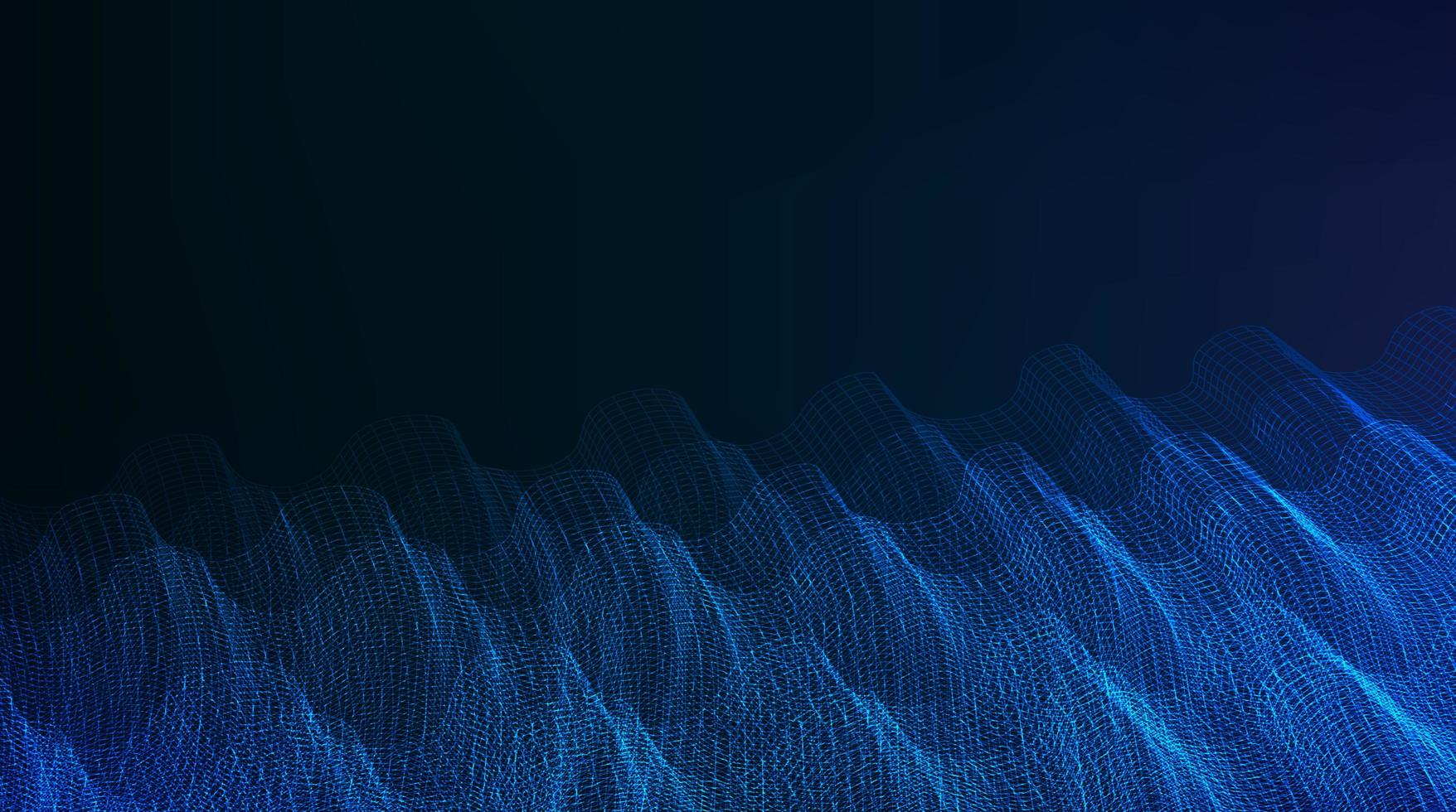 Modern Digital Sound Wave Background vector