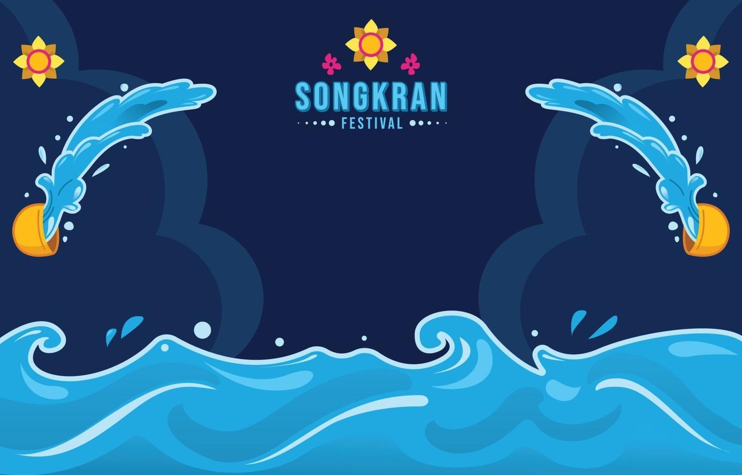 Songkran Festival Day vector