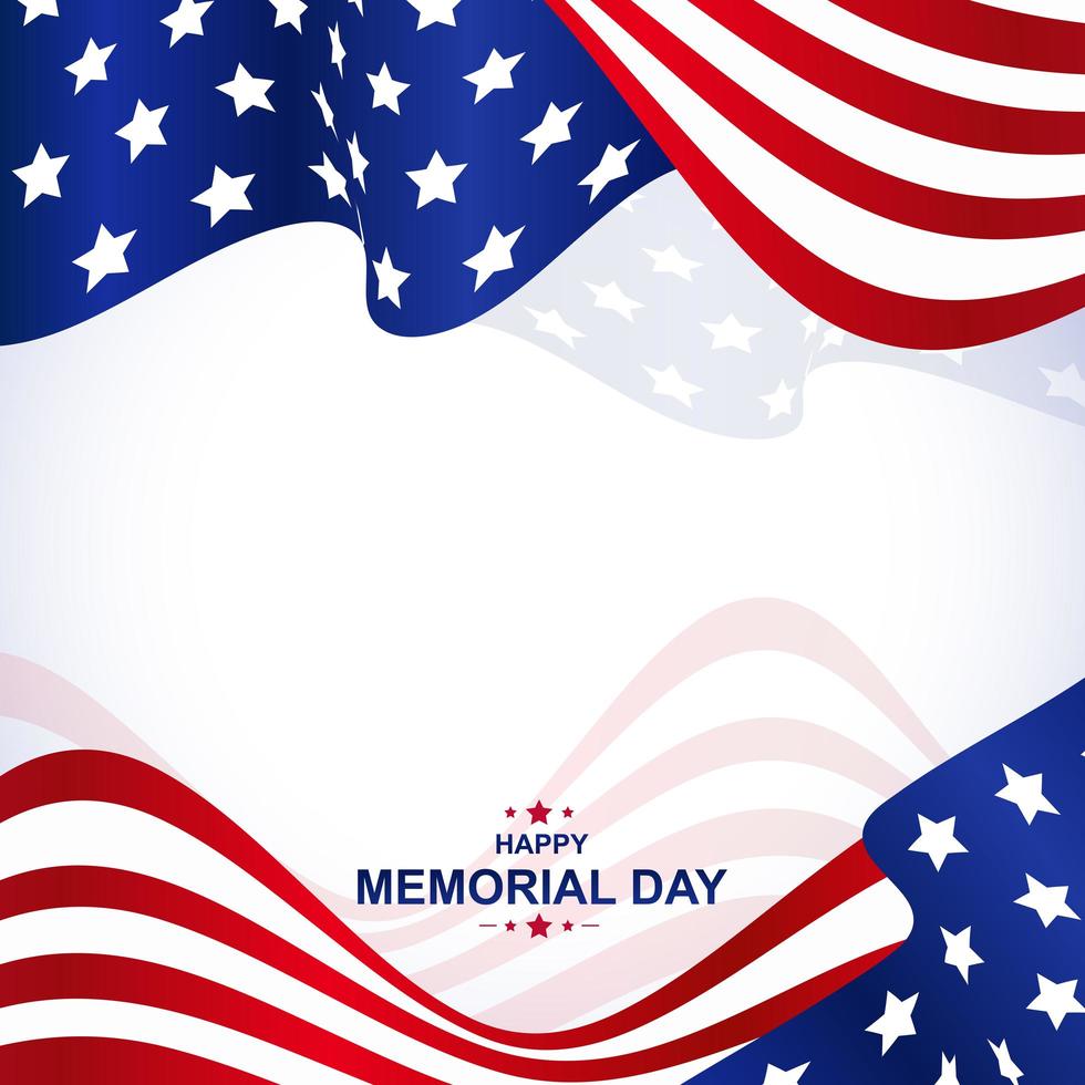 Memorial Day Background vector