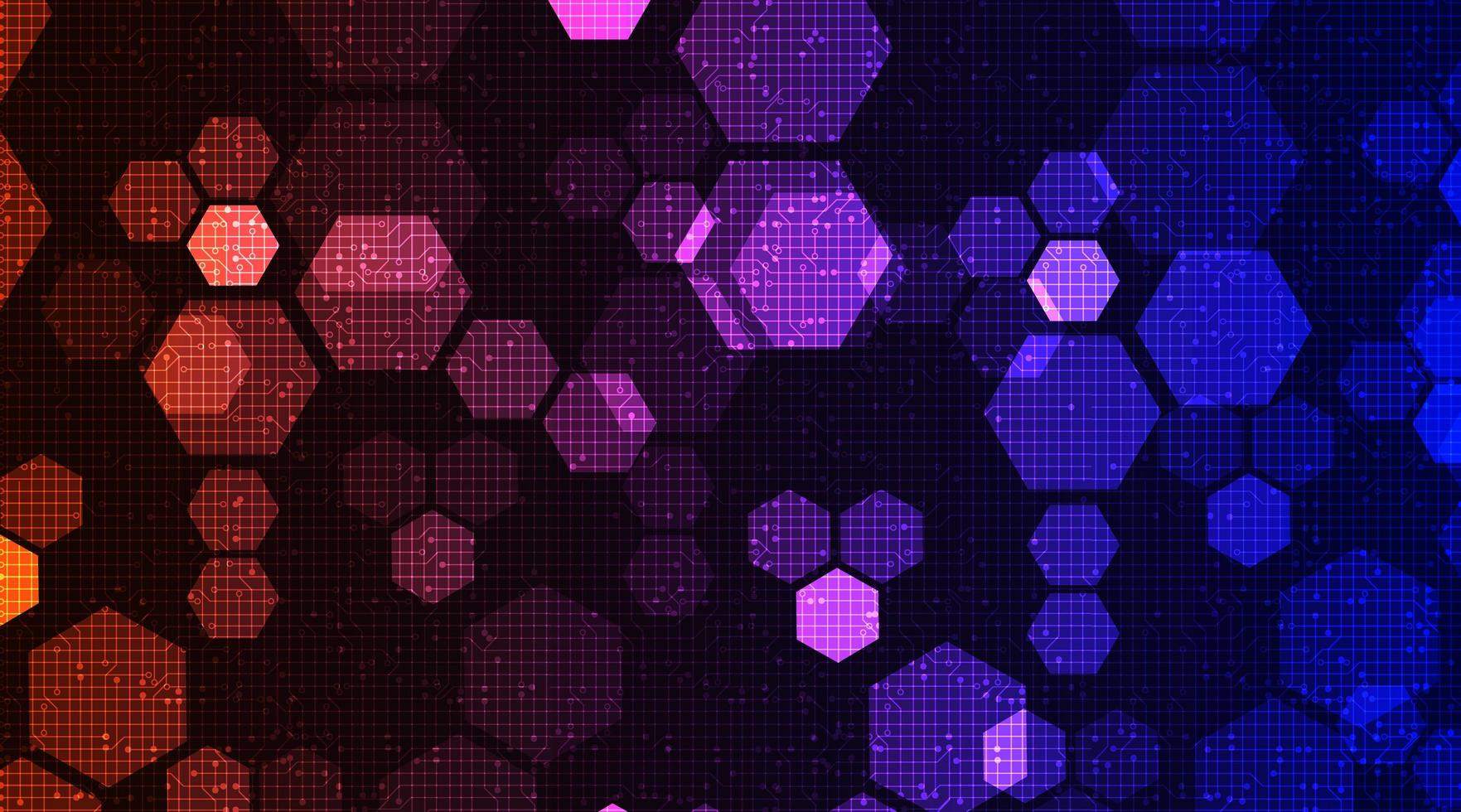 Modern Polygon Technology Background vector