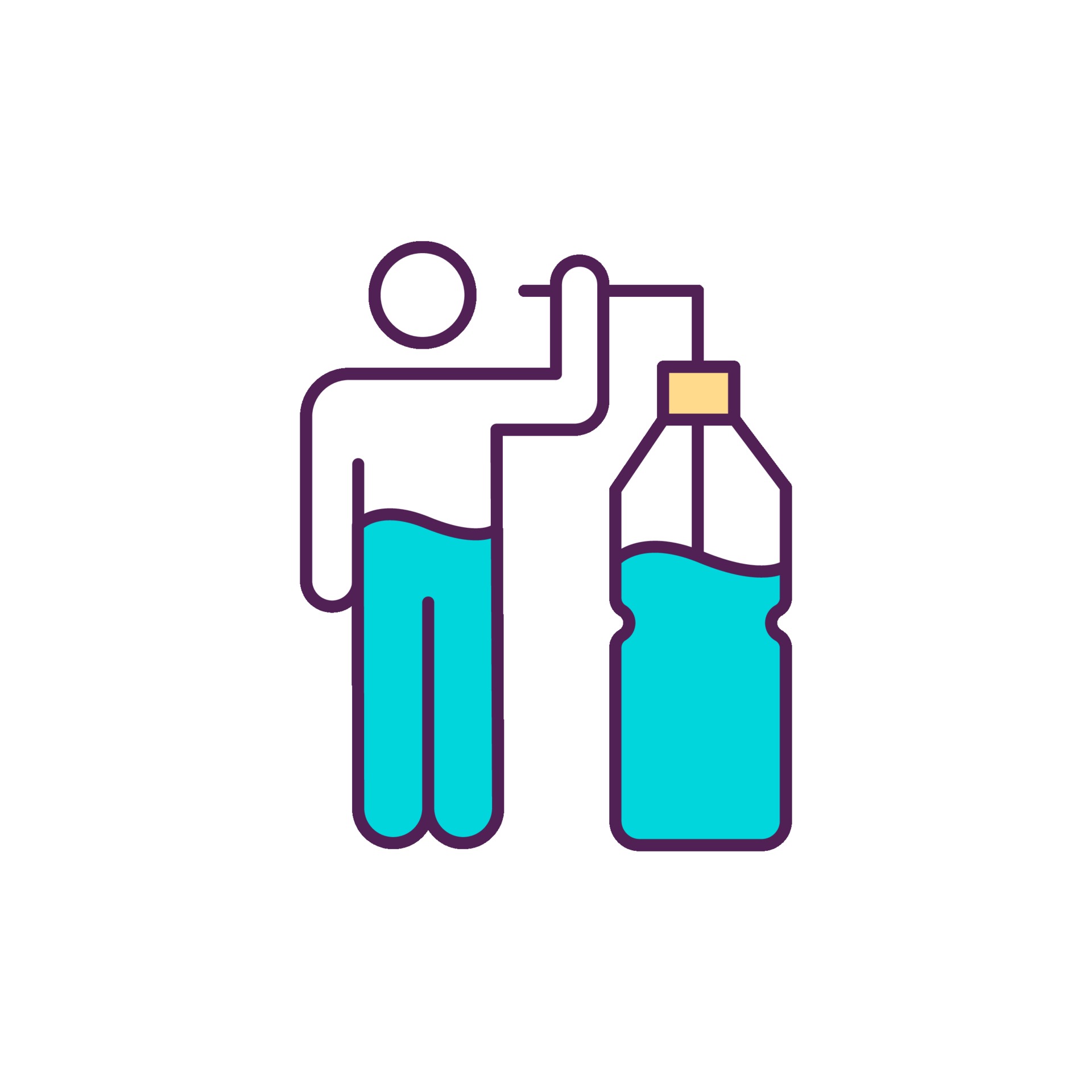 Proper hydration rgb color icon 2207881 vector art at vecteezy