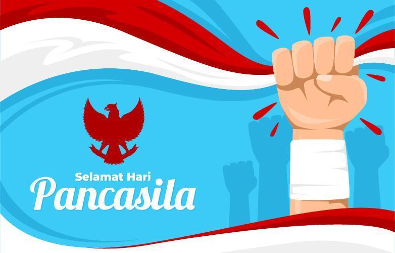 Pancasila Day Background vector