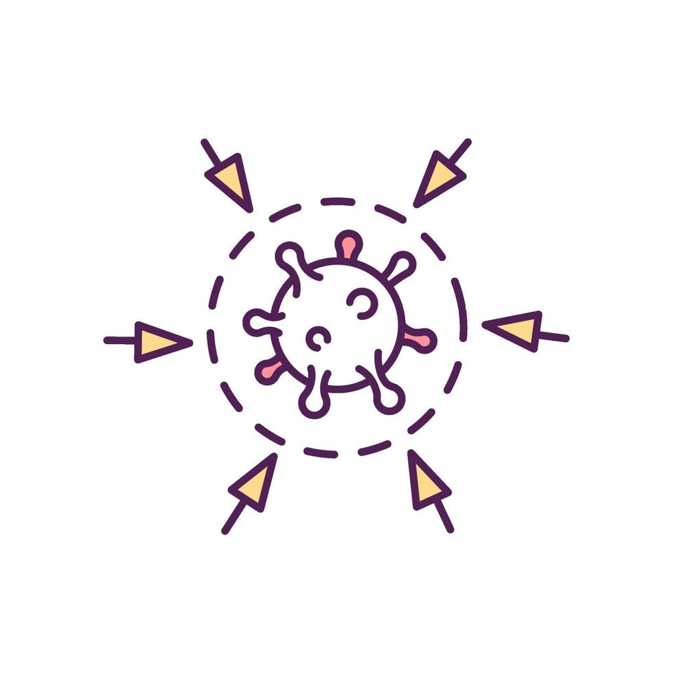 Antimicrobial resistance RGB color icon vector