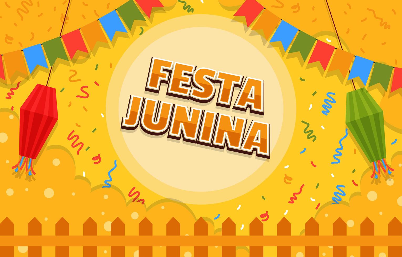 Festa Junina Festival Attractive Background vector