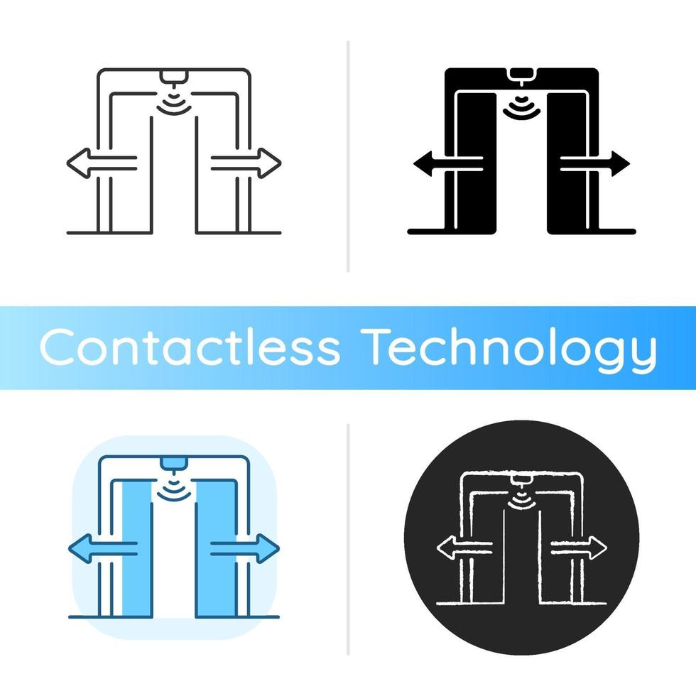 Automatic door icon vector