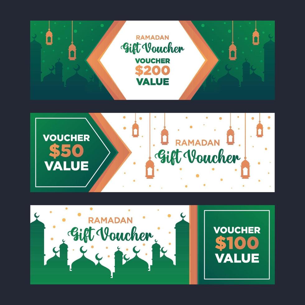 Eid Mubarak Voucher vector