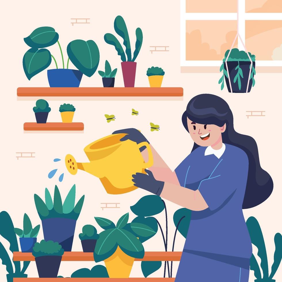 Gardening at Home Design vector