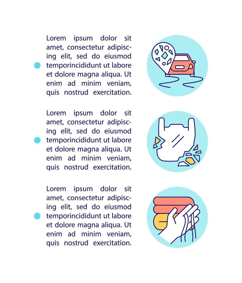 fuente de iconos de línea de concepto de microplásticos con texto vector