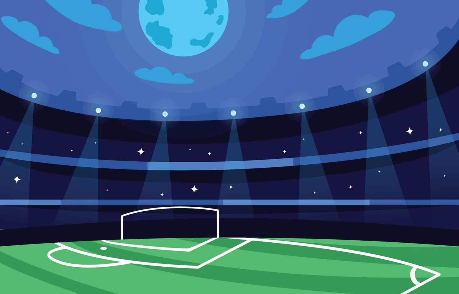 Champion League Stadium Concept Design vector
