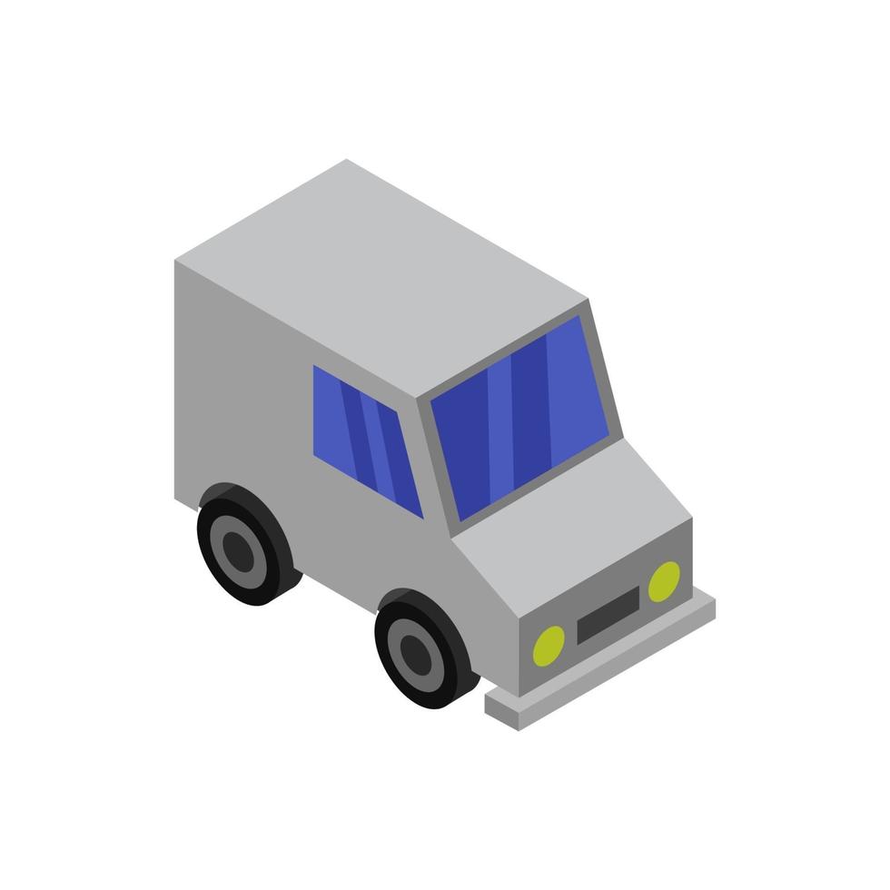 Isometric Car On White Background vector