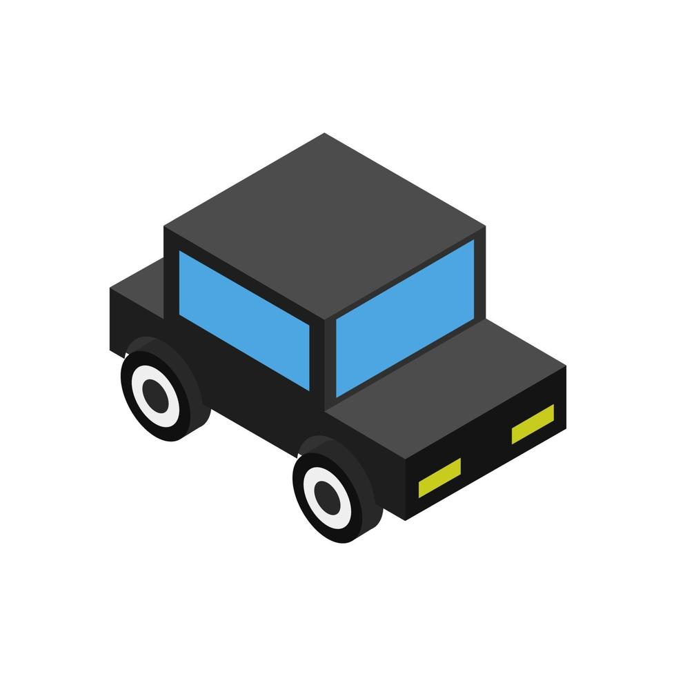 Isometric Car On White Background vector