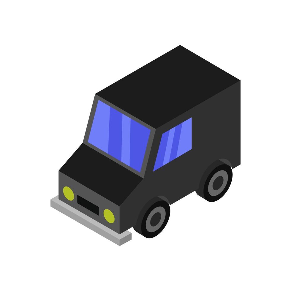 Isometric Car On White Background vector