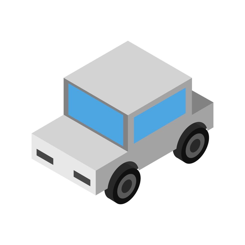 Isometric Car On White Background vector