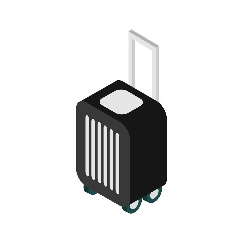 Isometric Travel Suitcase On White Background vector