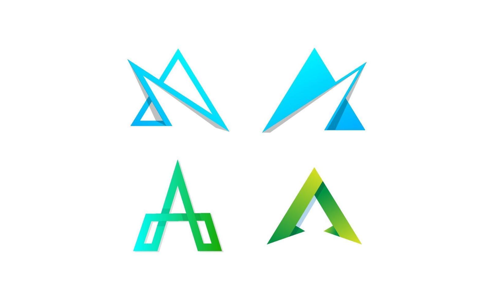 Letter A Abstract creative logo template vector illustration icon element
