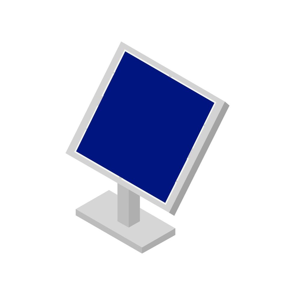 Isometric Solar Panel On White Background vector