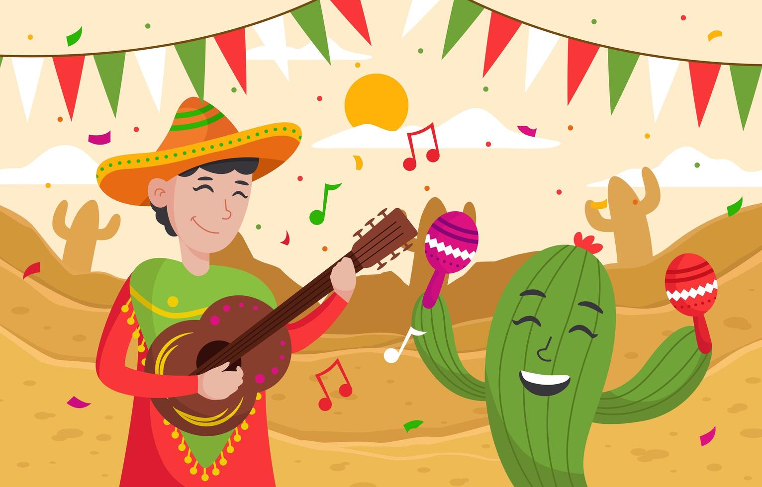 Cinco De Mayo Concept vector