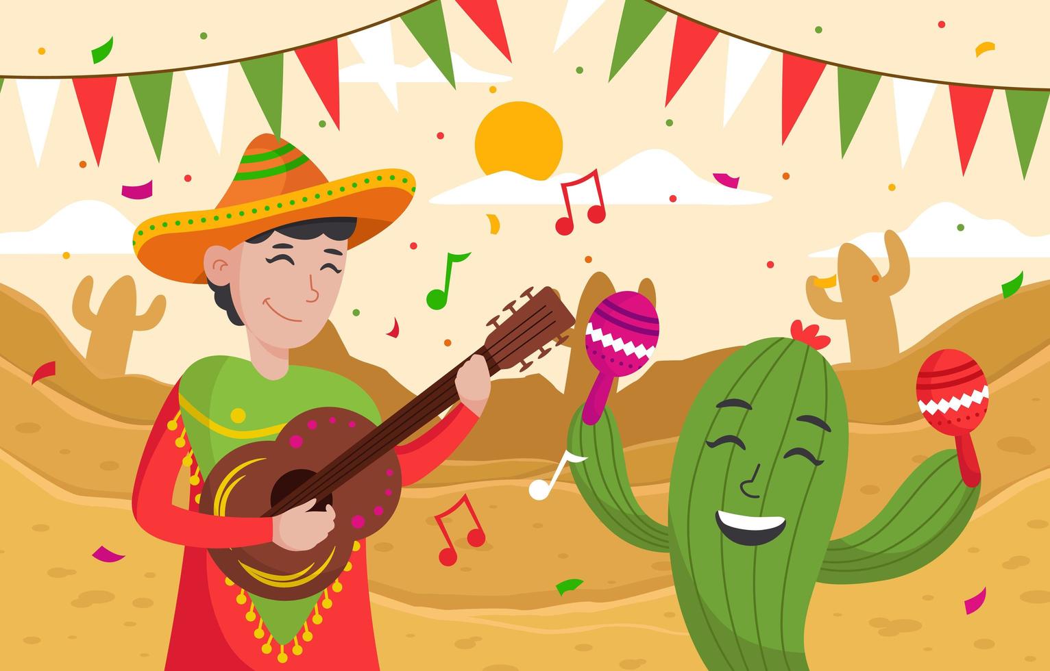 concepto cinco de mayo vector