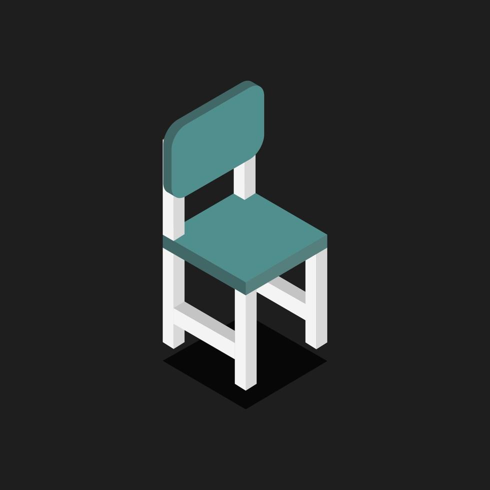Isometric Chair On White Background 2208943 Vector Art at Vecteezy