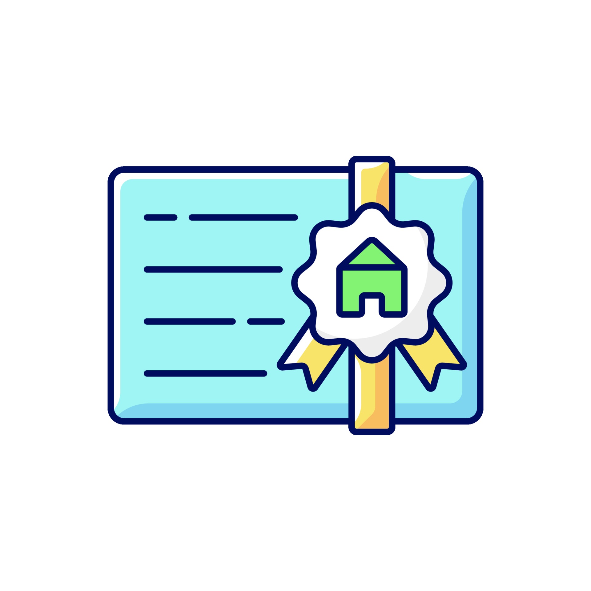 Broker's license RGB color icon 2208967 Vector Art at Vecteezy