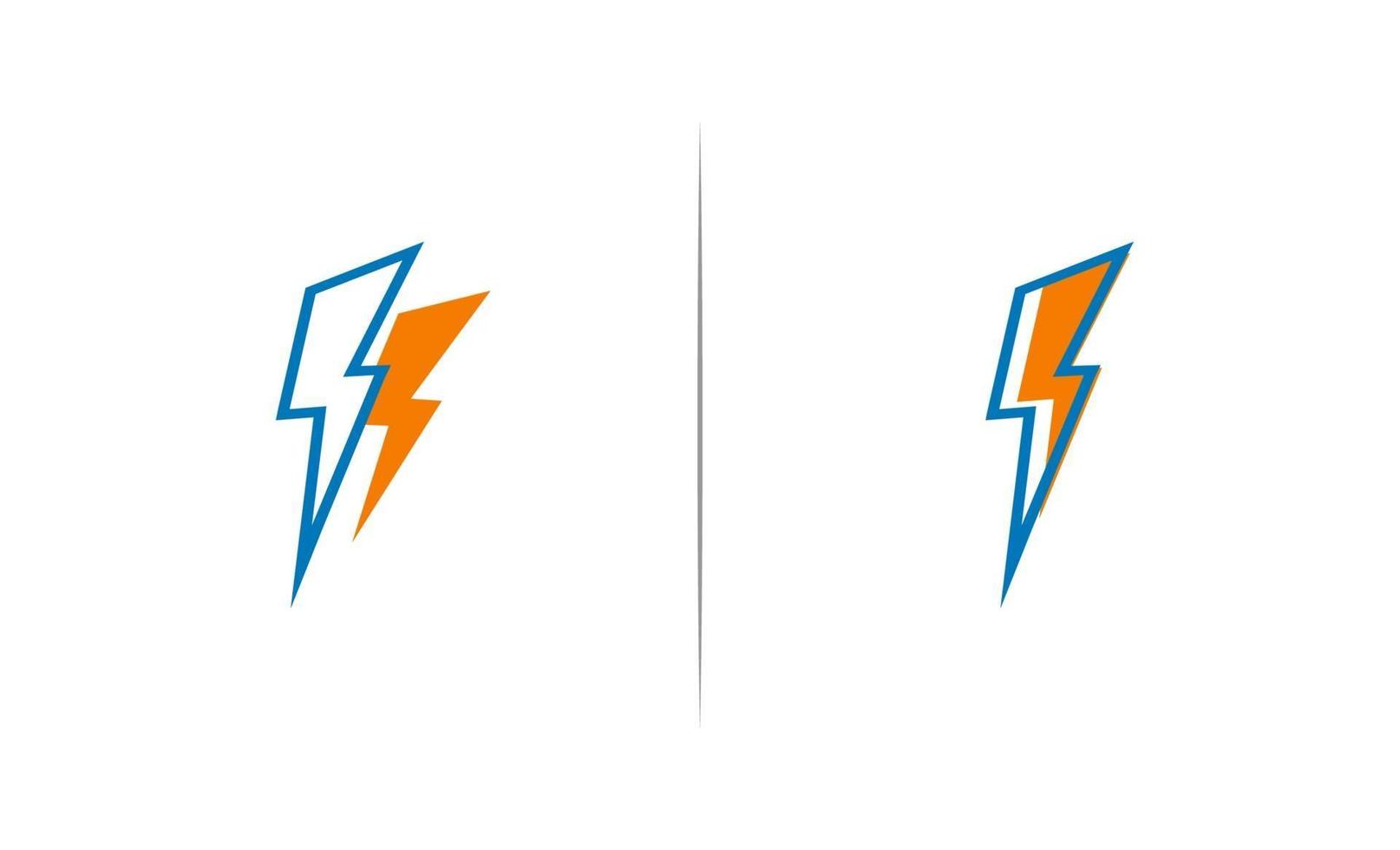 Ilustración de vector de plantilla de logotipo de flash, trueno, tormenta