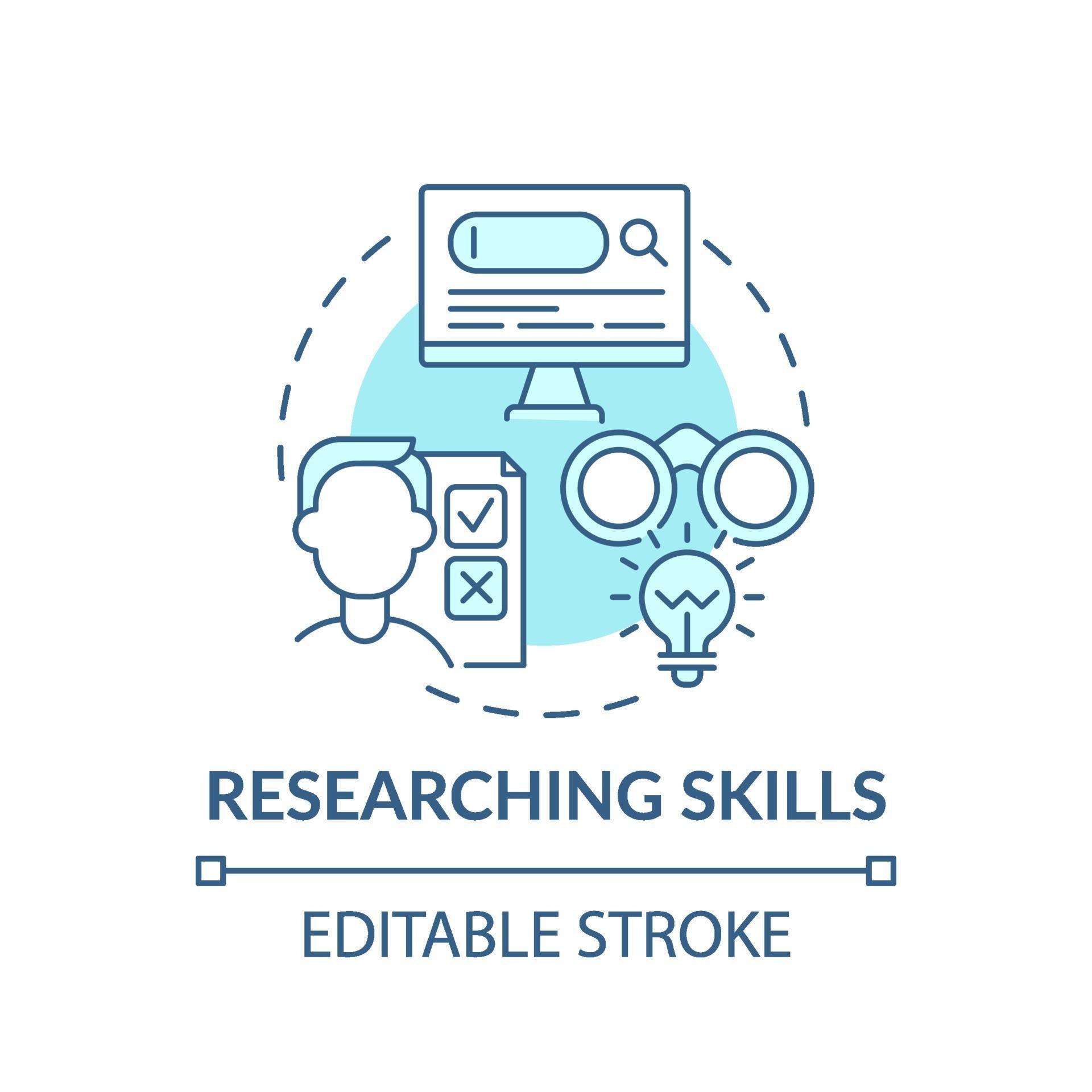 research skills clipart